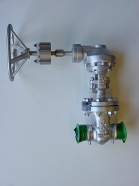 Special extended lever t.b.v.  DN50 neway gate valve. Lever is voorzien van een stopbus constructie. 